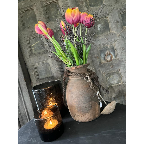 Kunst tulpen dubbel mauve