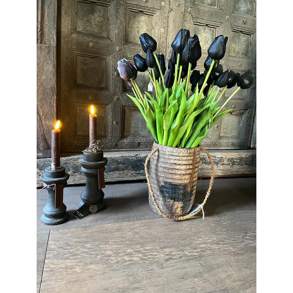 Authentieke Oude Houten Pot