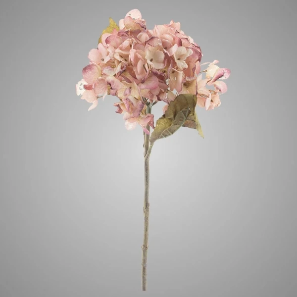 Kunst hortensia decoratie tak spray Espoo cream 46 cm