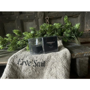 Led Waxinelichtje Zwart Set Van 2 Countryfield