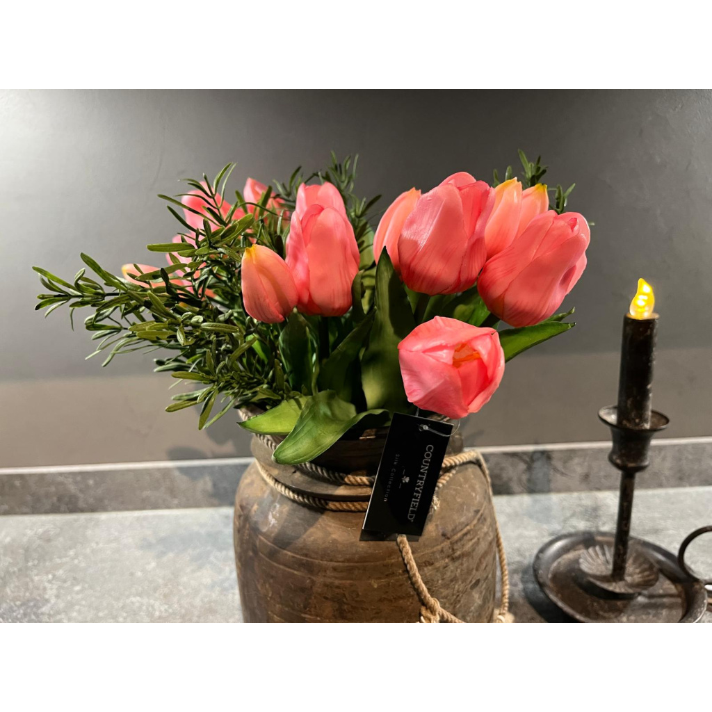 Countryfield Kunst Tulpen roze