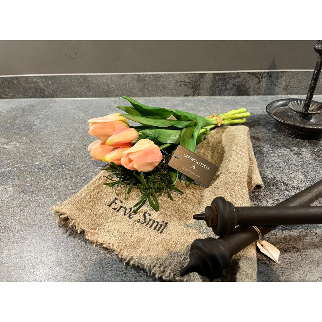 Countryfield Kunst Tulpen Licht Roze en Wit