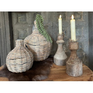 Countryfield Rieten Decoratie Fles L