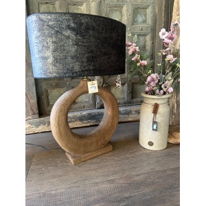 Vevelt Ovale Lampenkap Zwart