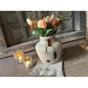 Brynxz Vase Allure Majestic Taupe decoratiepot landelijke sfeer