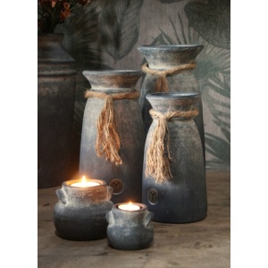 Brynxz Jar with Rope Ancient Clay