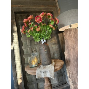 Brynxz Ranunculus Fading Pink Green 71 cm