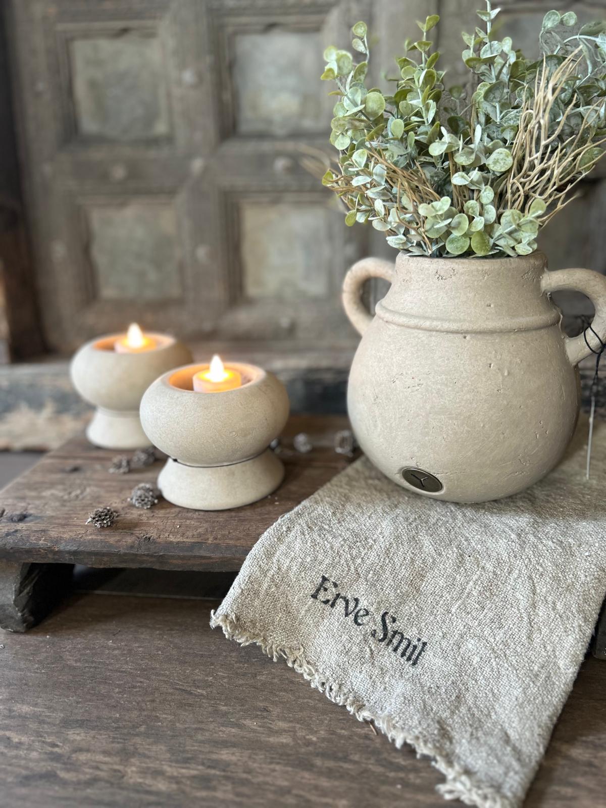 Brynxz Tealightcup Luxury Majestic Taupe L D.12 H.10 | Erve Smit Landelijke decoratie Brynxz Tealightcup Luxury Majestic Taupe L D.12 H.10