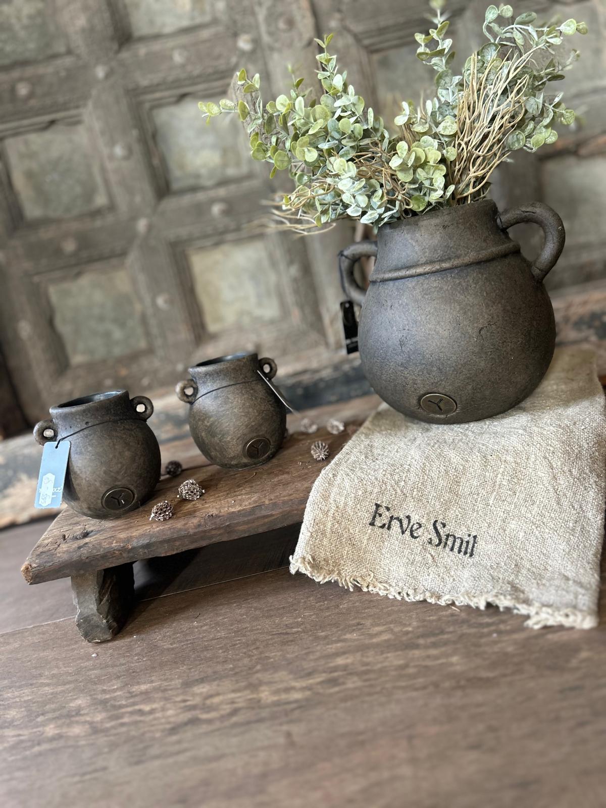 Brynxz Tealightcup Two Ears Majestic Brown D.10 H.11 | Erve Smit Landelijke decoratie Brynxz Tealightcup Two Ears Majestic Brown D.10 H.11