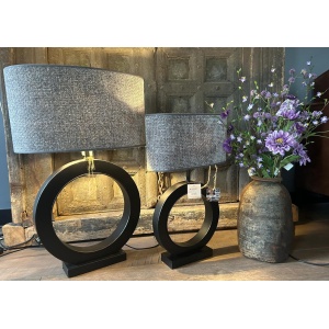 IJzeren Ring Lamp Zwart