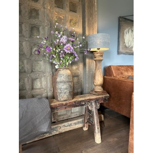 Landelijk Kunst Boeket in Paarse Tinten