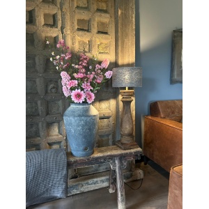 Landelijk Kunst Boeket in Roze Tinten