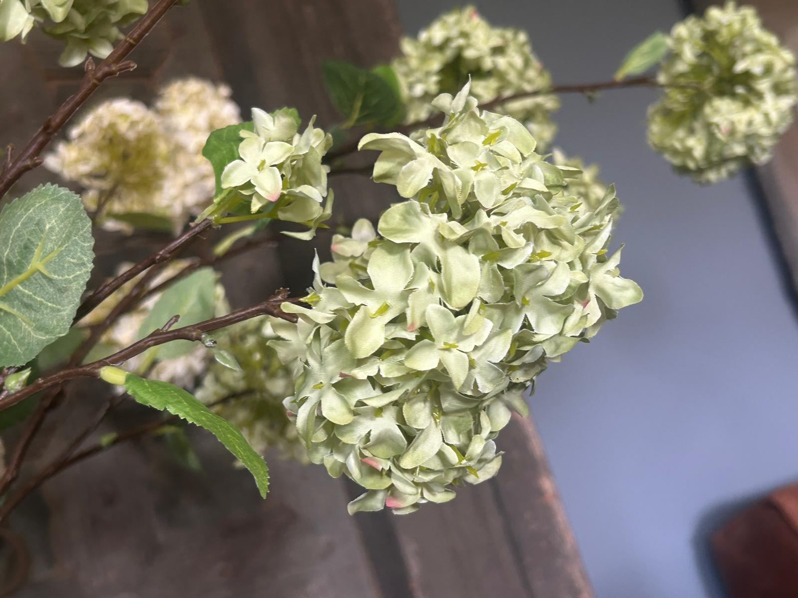 Sylxz Viburnum Opulus Light Green 120 cm | Erve Smit Landelijke decoratie Sylxz Viburnum Opulus White 120 cm