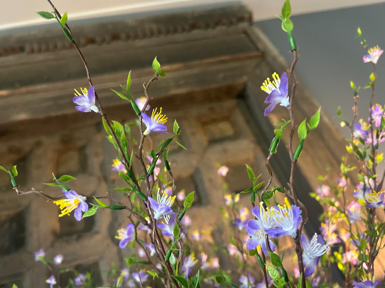 Sylxz Cytisus Springrange Paars 90 cm | Erve Smit Landelijke decoratie Sylx Cytisus Springrange Paars 90 cm