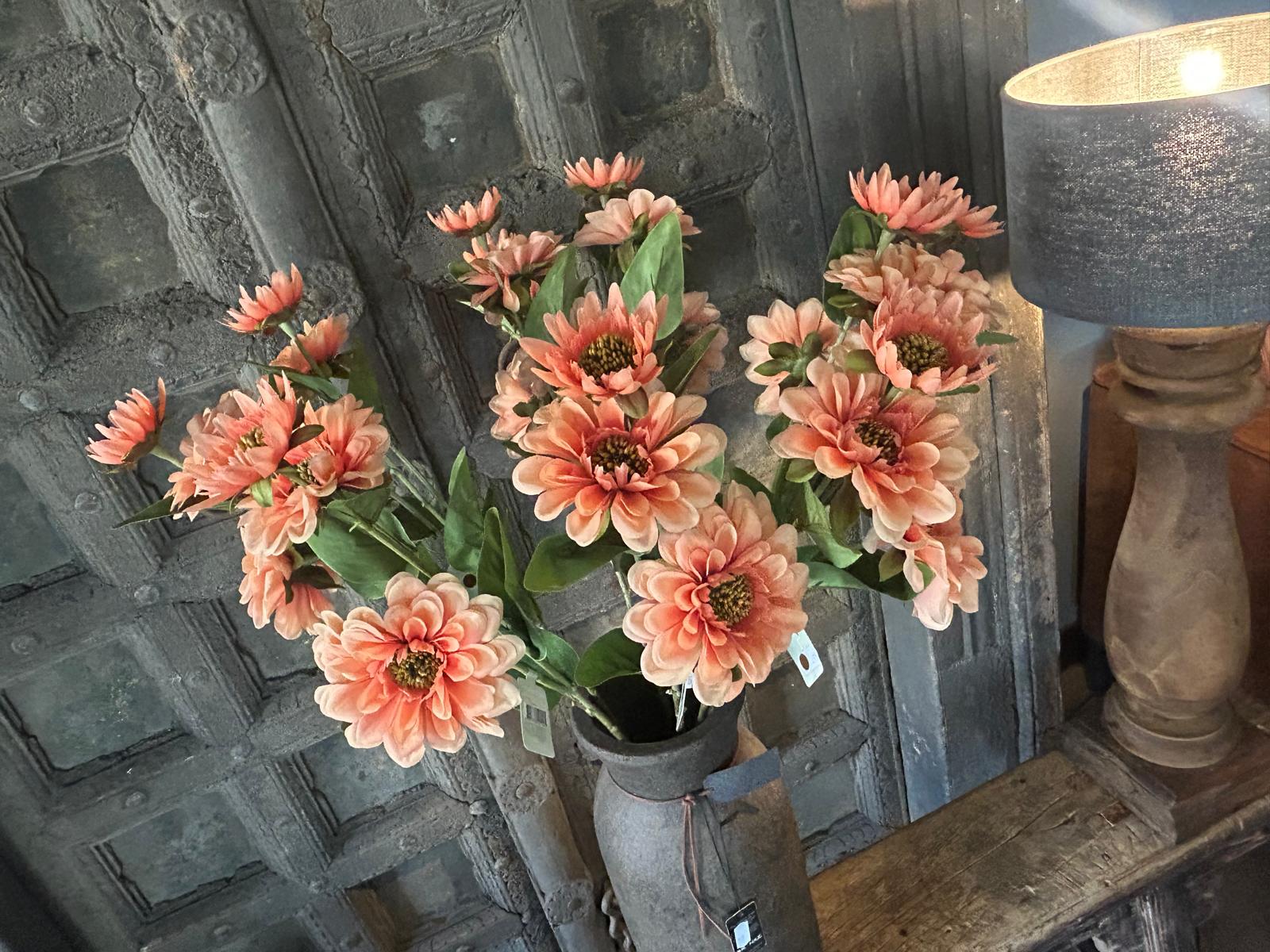 Sylxz Zinia Light Orange 72 cm | Erve Smit Landelijke decoratie Sylxz Light Orange 72 cm