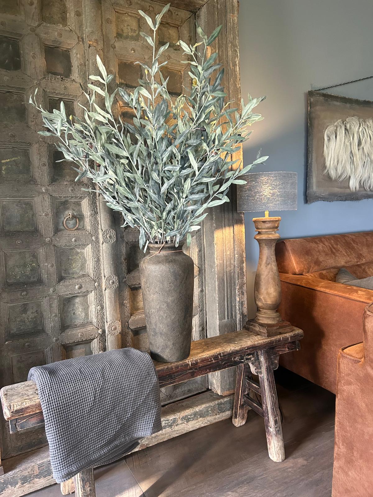 Sylxz Olive Ancient Grey 110 cm | Erve Smit Landelijke decoratie Sylxz Olive Ancient Grey 110 cm