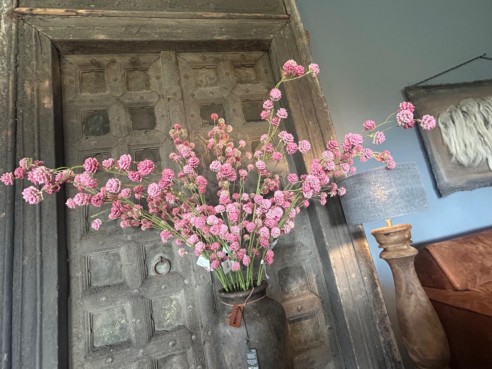 Sylxz Spring Flower Spray Ball Pink 110 cm | Erve Smit Landelijke decoratie Sylxz Spring Flower Spray Ball Pink 110 cm