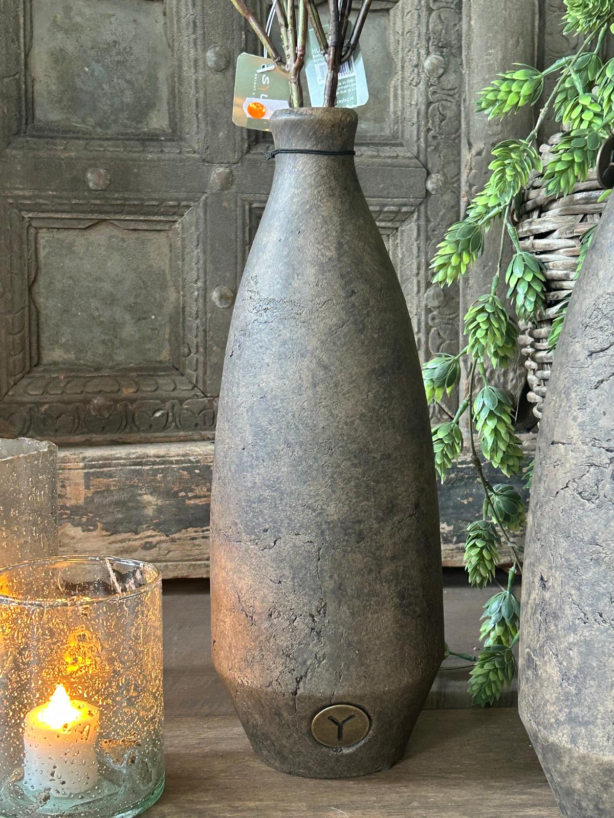 Brynxz Bottle Basic Tall Majestic Brown L | Erve Smit Landelijke decoratie Brynxz Bottle Basic Tall Majestic Brown L