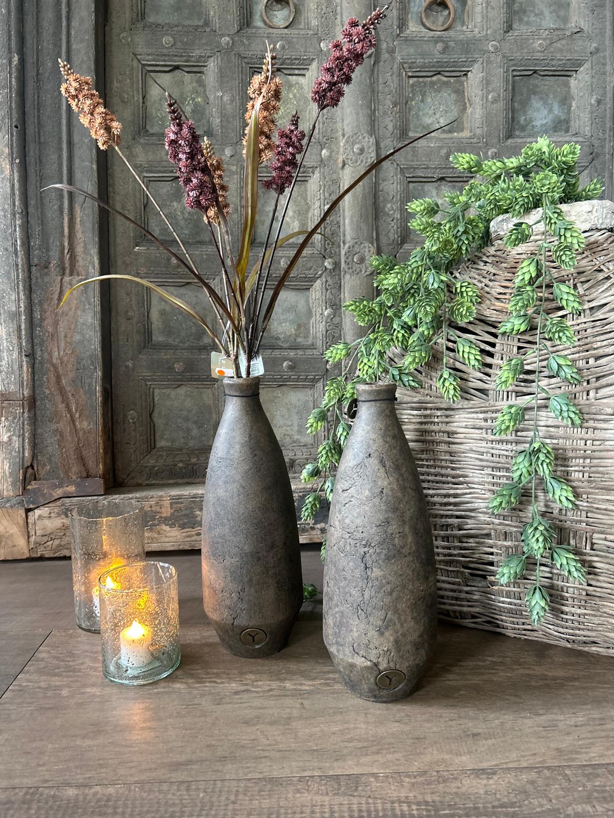 Brynxz Bottle Basic Tall Majestic Brown L | Erve Smit Landelijke decoratie Brynxz Bottle Basic Tall Majestic Brown L