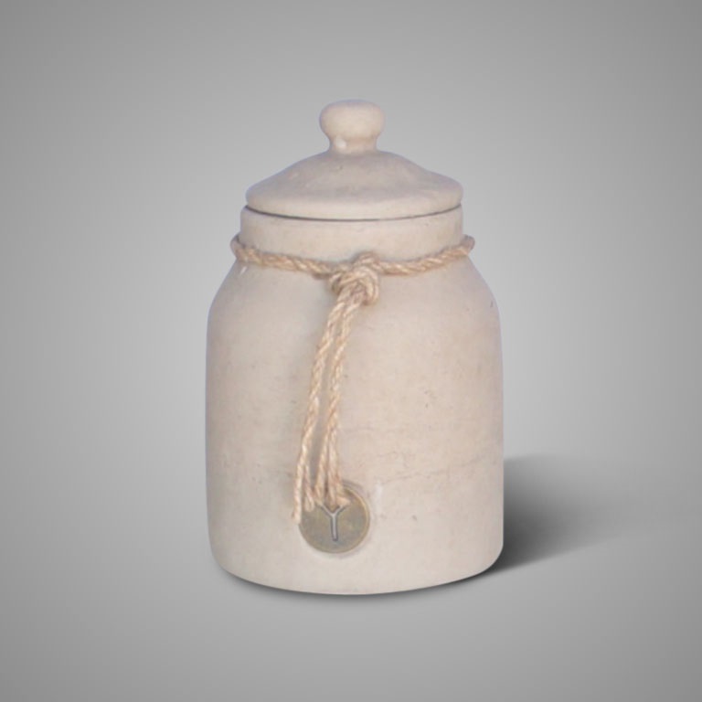 Brynxz Pot and Top with Rope Majestic Taupe M | Erve Smit Landelijke decoratie Brynxz Pot and Top with Rope Majestic Taupe M - Afbeelding 2