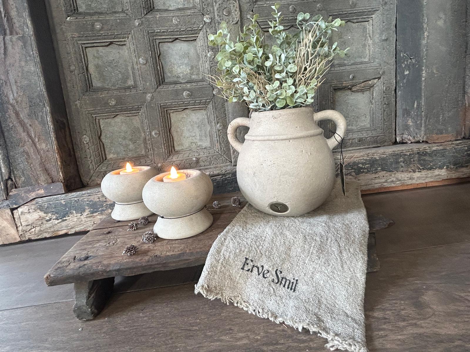 Brynxz Tealightcup Luxury Majestic Taupe L D.9 H.7 | Erve Smit Landelijke decoratie Brynxz Tealightcup Luxury Majestic Taupe