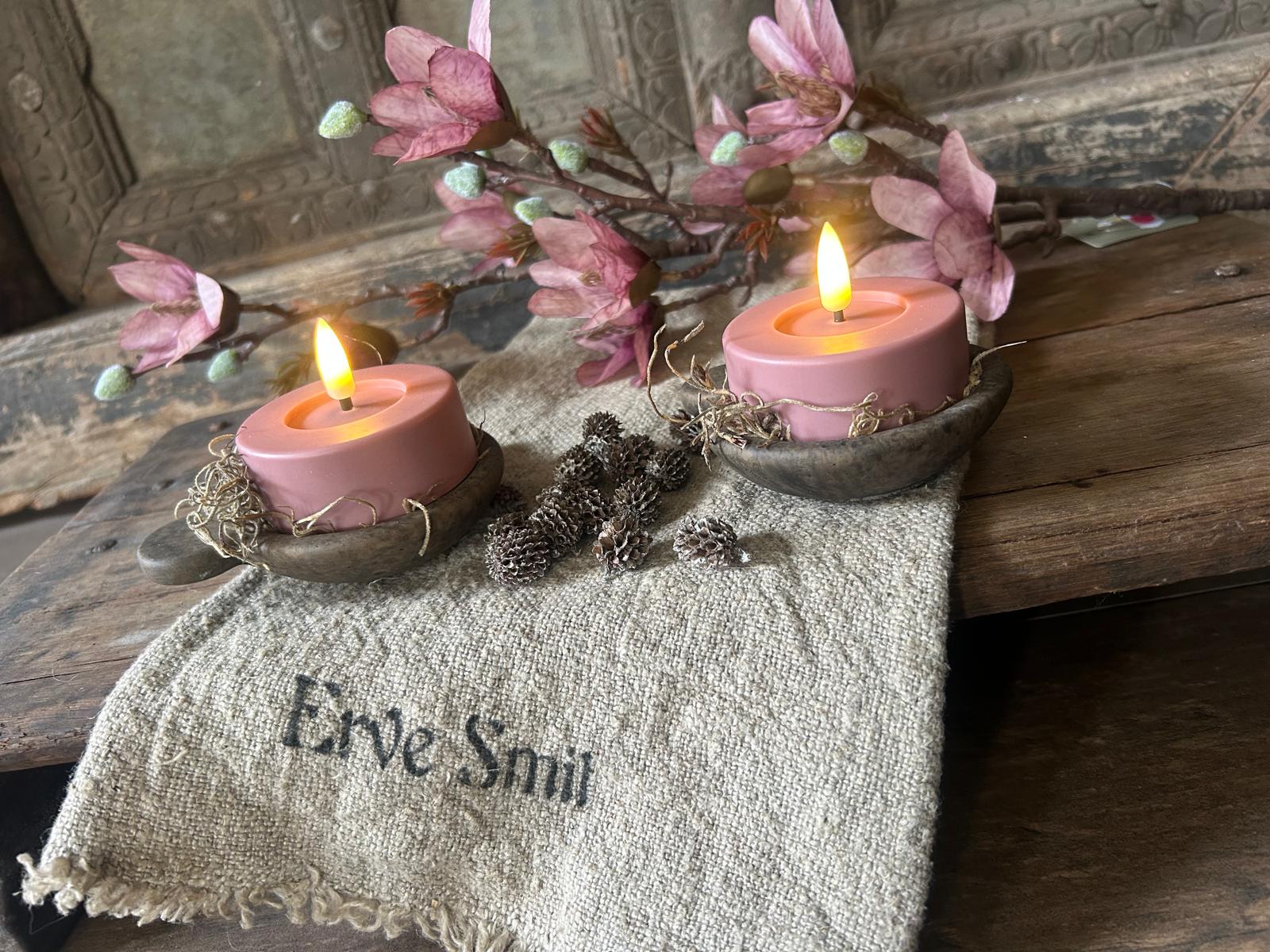 Countryfield Waxinelichtjes Roze XL | Erve Smit Landelijke decoratie Countryfield Waxinelichtjes Roze XL