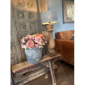 Sylxz Pioenroos Boeketje Oranje 40 cm