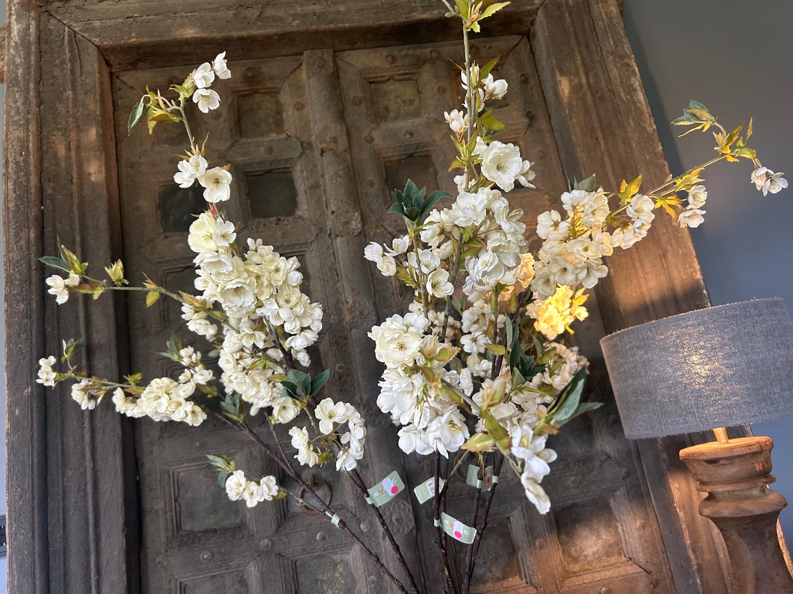 Sylxz Prunus Blossom White 100 cm | Erve Smit Landelijke decoratie Sylxz Prunus Blossom White 100 cm