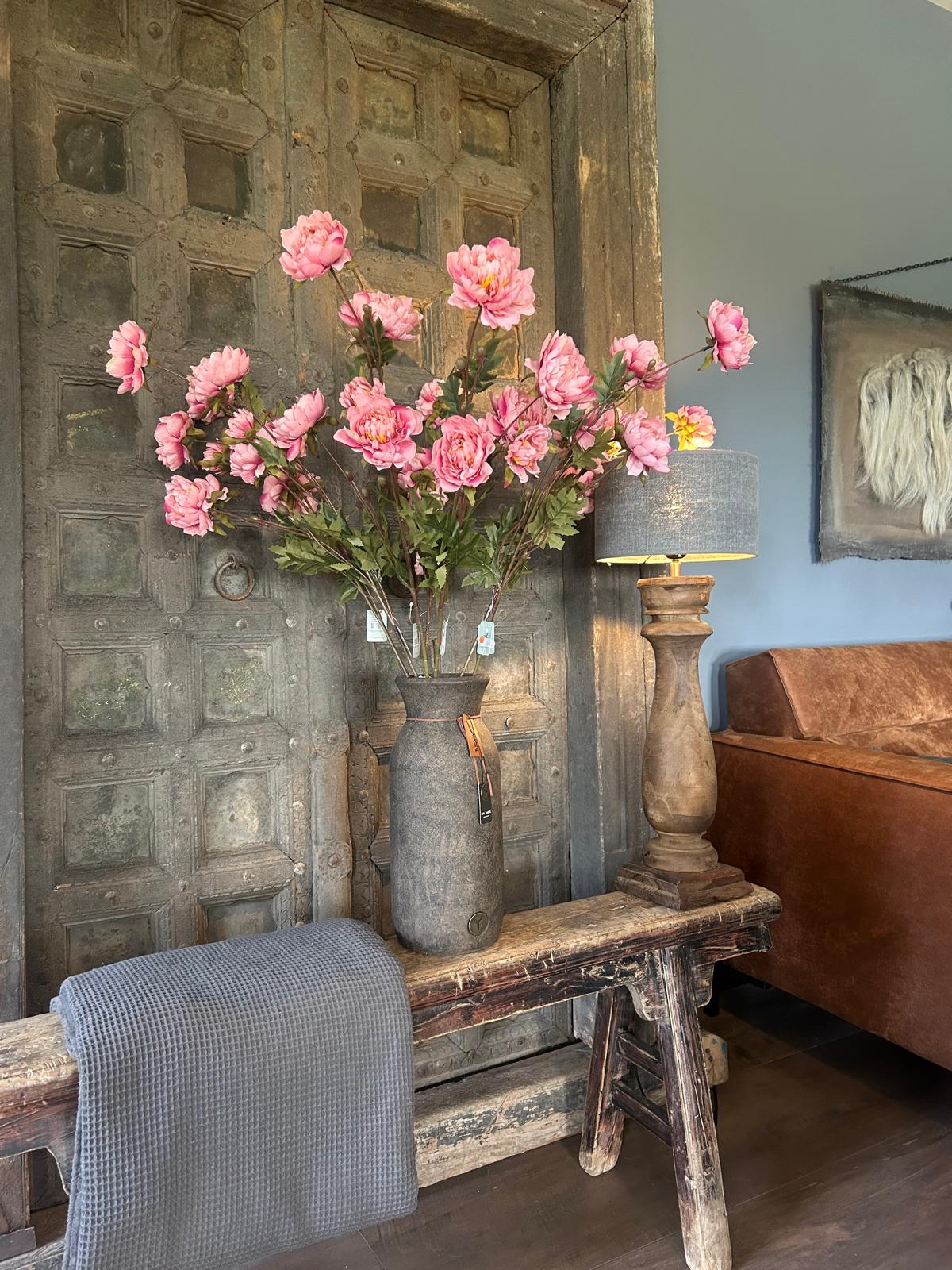 Sylxz Ranunculus Sober Spring Roze 92 cm | Erve Smit Landelijke decoratie Sylxz Ranunculus Sober Spring Roze 92 cm