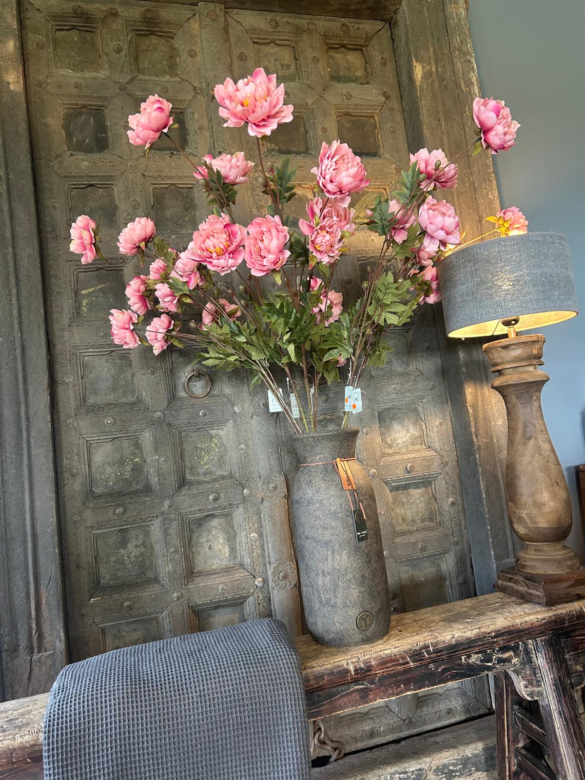 Sylxz Ranunculus Sober Spring Roze 92 cm | Erve Smit Landelijke decoratie Sylxz Ranunculus Sober Spring Roze 92 cm