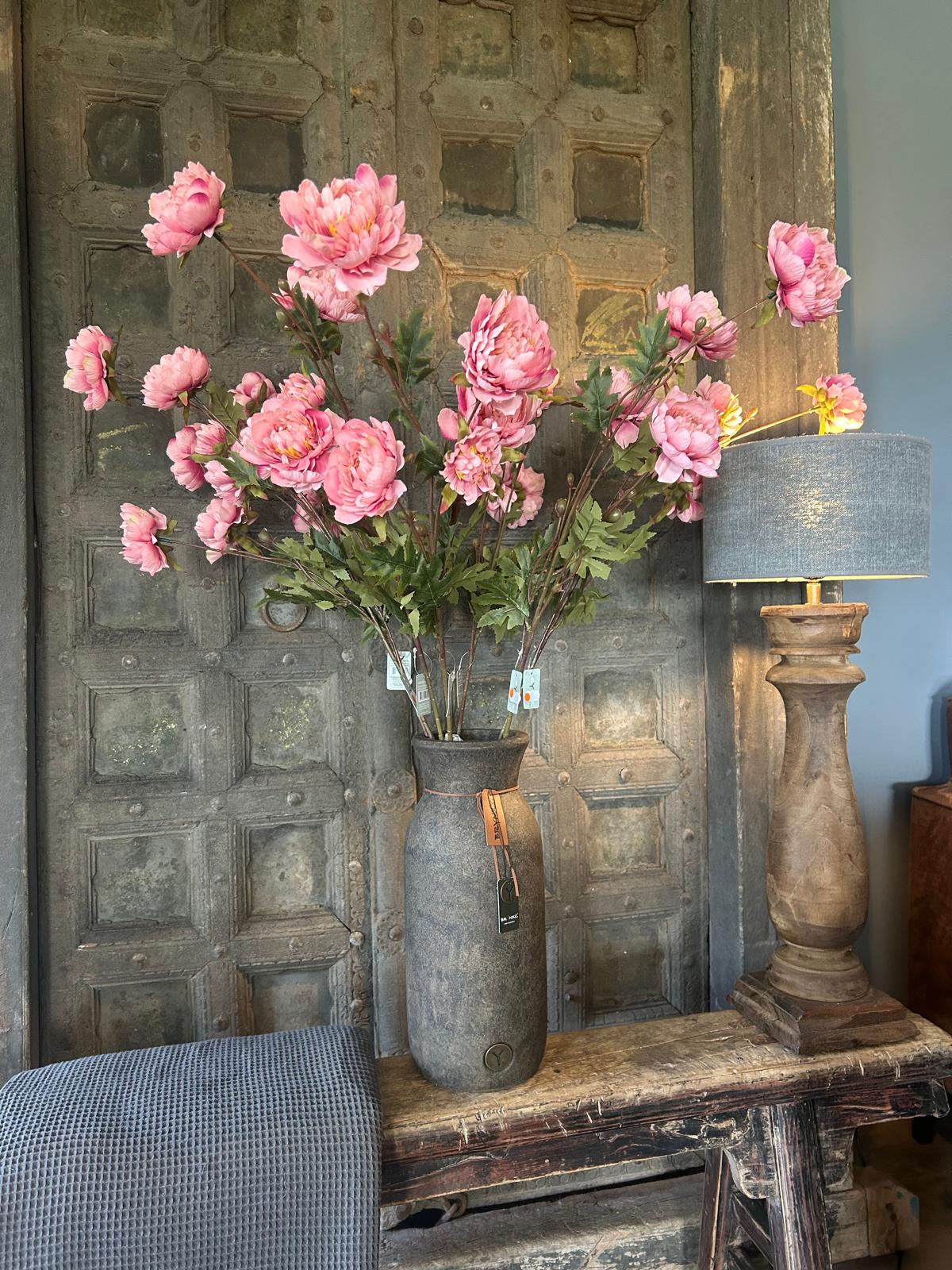 Sylxz Ranunculus Sober Spring Roze 92 cm | Erve Smit Landelijke decoratie Sylxz Ranunculus Sober Spring Roze 92 cm