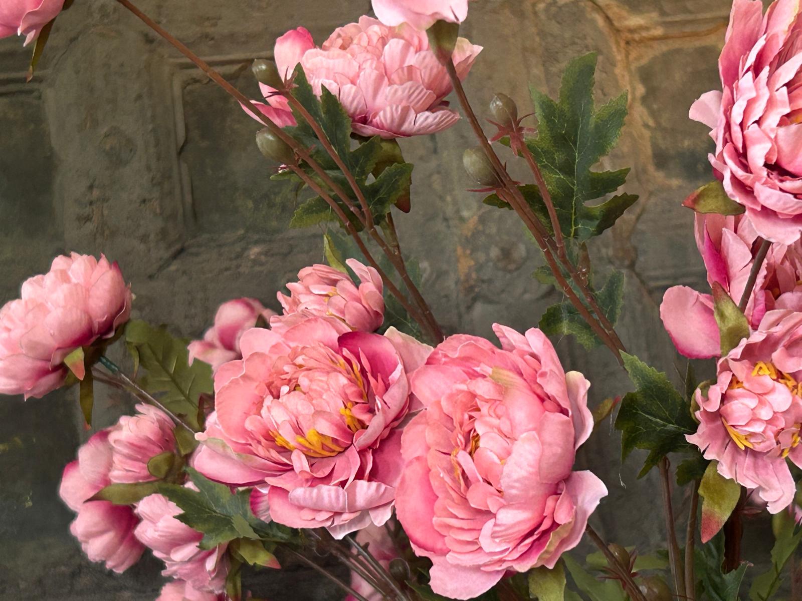 Sylxz Ranunculus Sober Spring Roze 92 cm | Erve Smit Landelijke decoratie Sylxz Ranunculus Sober Spring Roze 92 cm