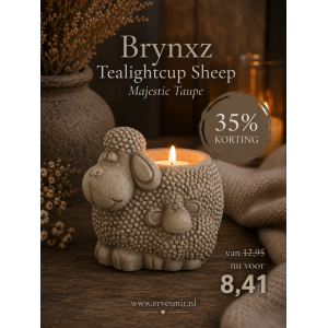 Brynxz Tealightcup Sheep Majestic Brown