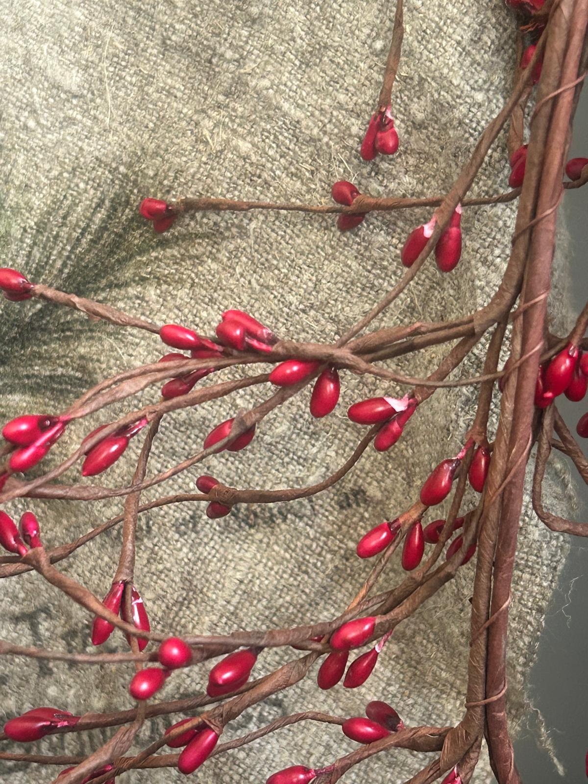 Brynxz Rosa Canina Berry Garland Red 150cm | Erve Smit Landelijke decoratie Brynxz Rosa Canina Berry Garland Red 150cm