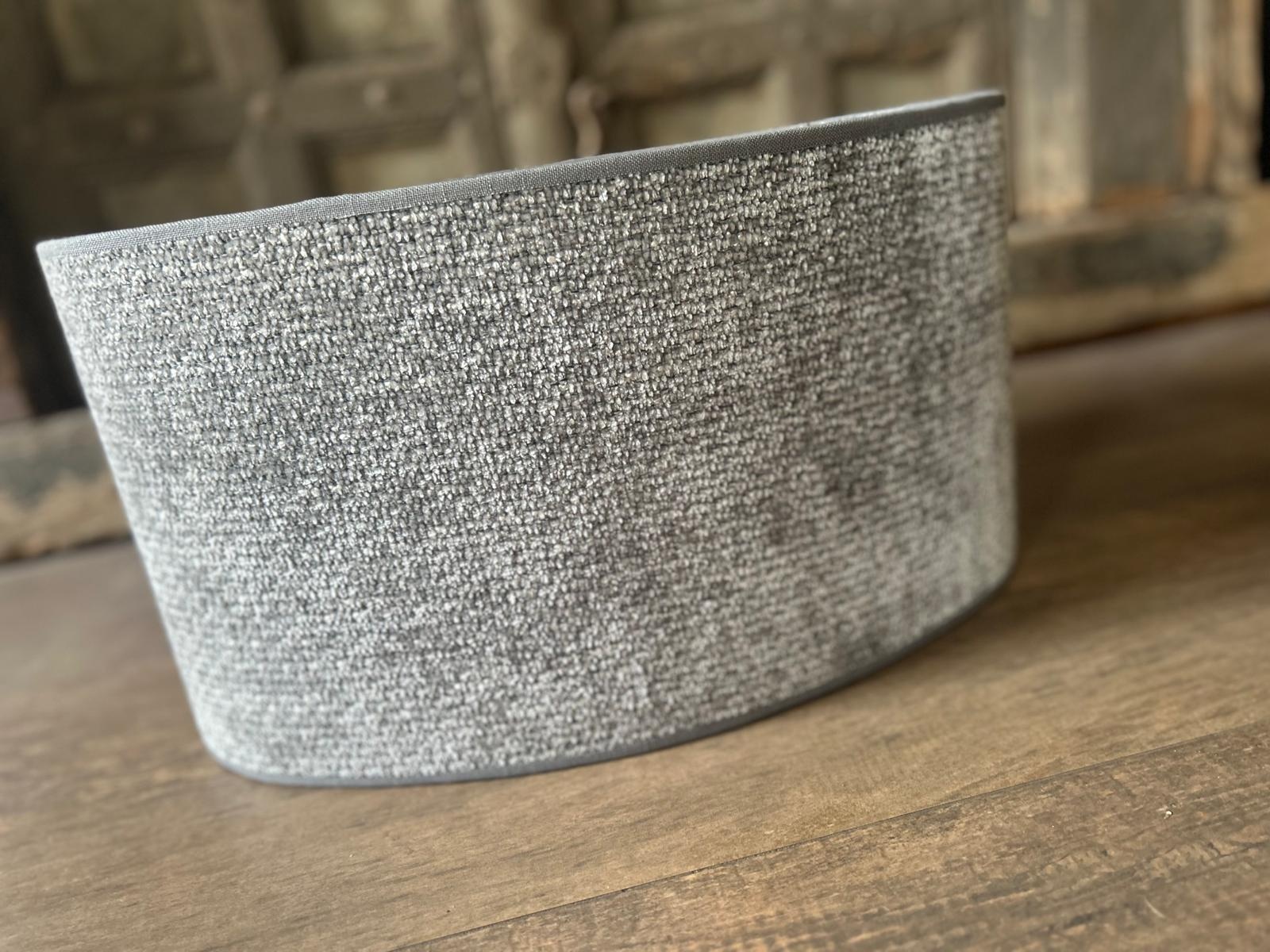 Ovale stoffen lampenkap Ø 46,5 cm | Erve Smit Landelijke decoratie Ovale stoffen lampenkap