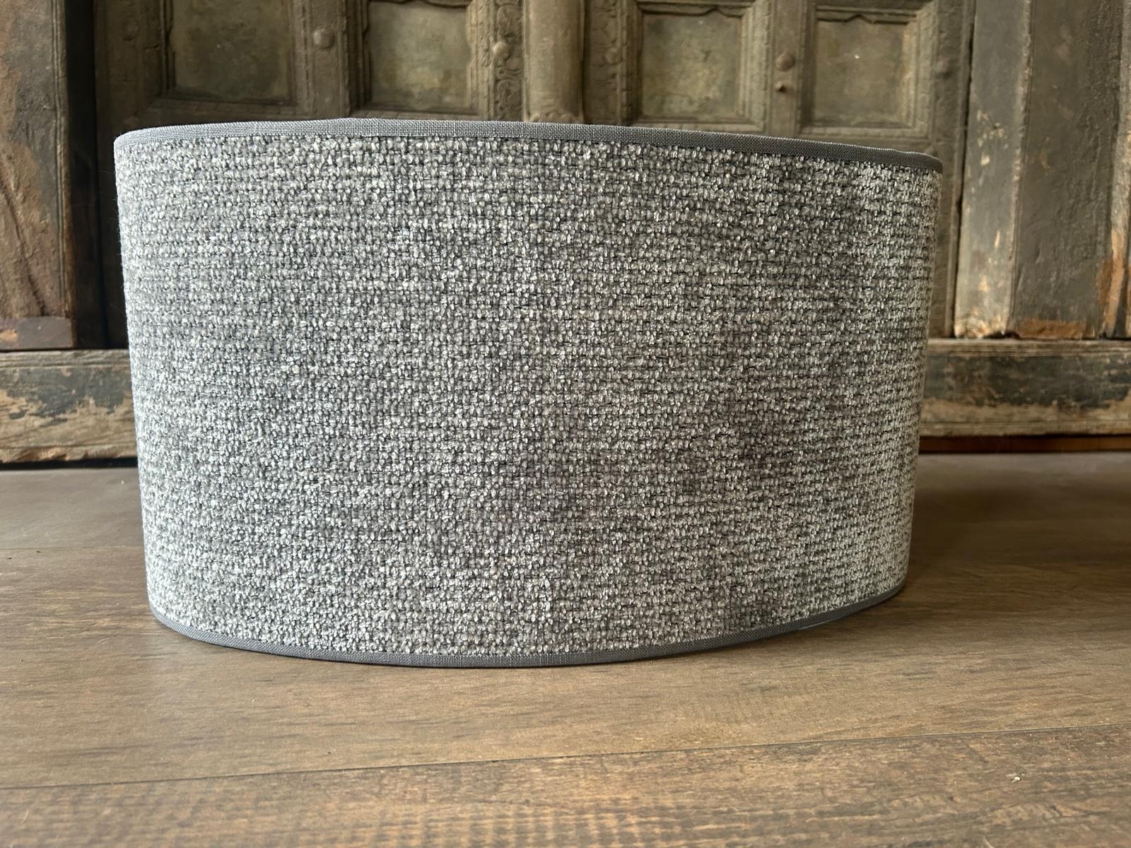 Ovale stoffen lampenkap Ø 46,5 cm | Erve Smit Landelijke decoratie Ovale stoffen lampenkap