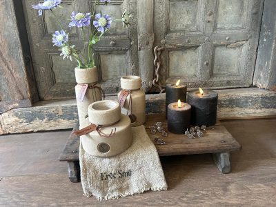 Brynxz Set of 3 Bottles Leather Rope Majestic Taupe