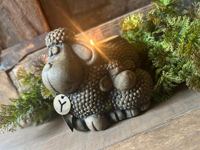 Brynxz Tealightcup Sheep Majestic Brown D.14 H.13