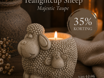 Brynxz Tealightcup Sheep Majestic Brown