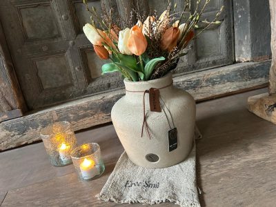 Brynxz Vase Allure Majestic Taupe decoratiepot landelijke sfeer
