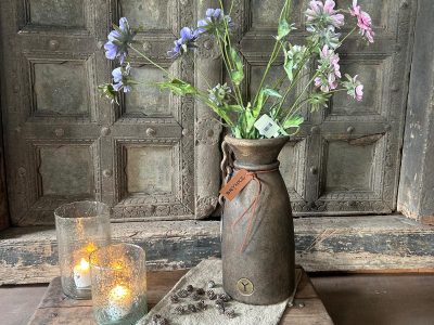 Brynxz Vase Luxury Leather Rope Majestic Brown M