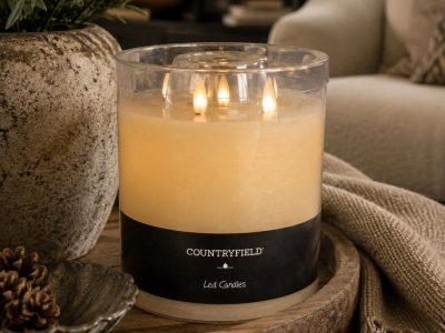 Countryfield Led Stompkaars Creme 18 cm hoog