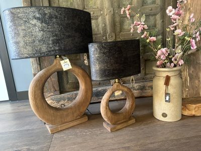 Houten Omega Tafel Lamp