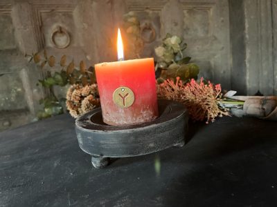 Houten Ronde Kandelaar