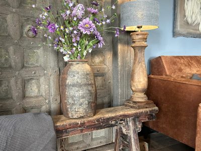 Landelijk Kunst Boeket in Paarse Tinten