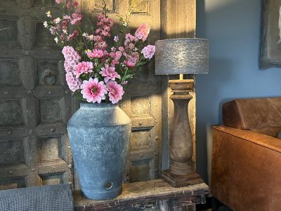 Landelijk Kunst Boeket in Roze Tinten