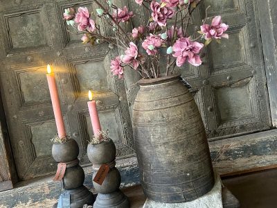 Led Dinerkaars Countryfield 14,5 cm set van 2 Roze