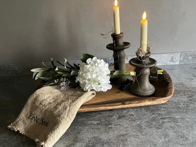 Oude Houten Dienblad Schaal