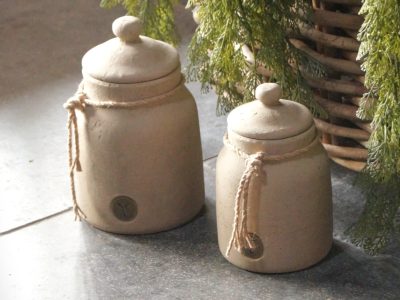 Brynxz Pot and Top with Rope Majestic Taupe
