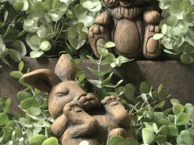 Brynxz Set of 2 Hares Funny Majestic Brown